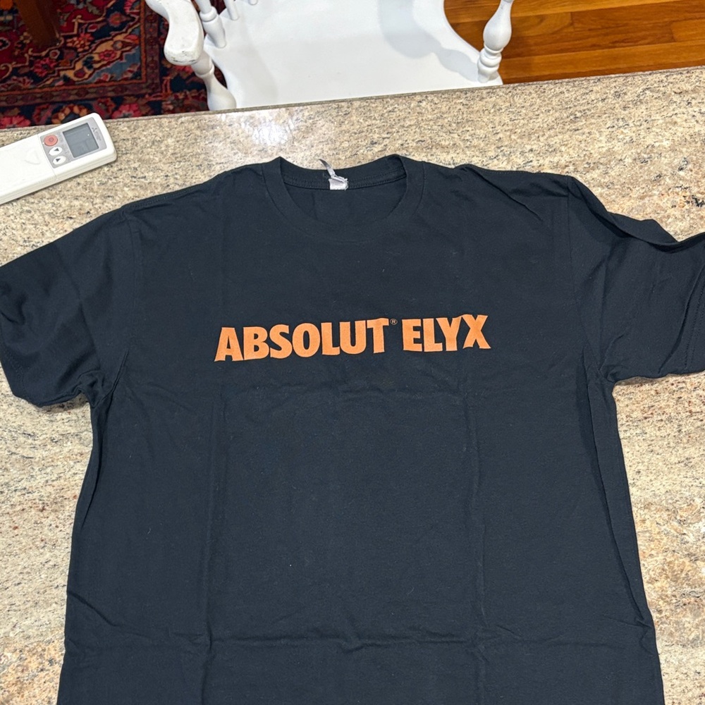 Absolutely Black Tee with Orange Logo